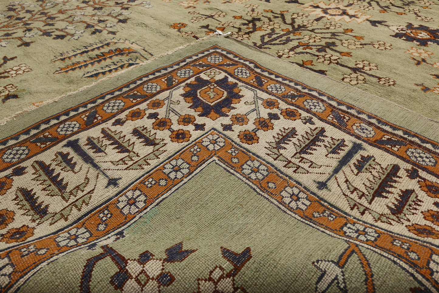 19 x 31 Antique Indian Agra Rug 72173