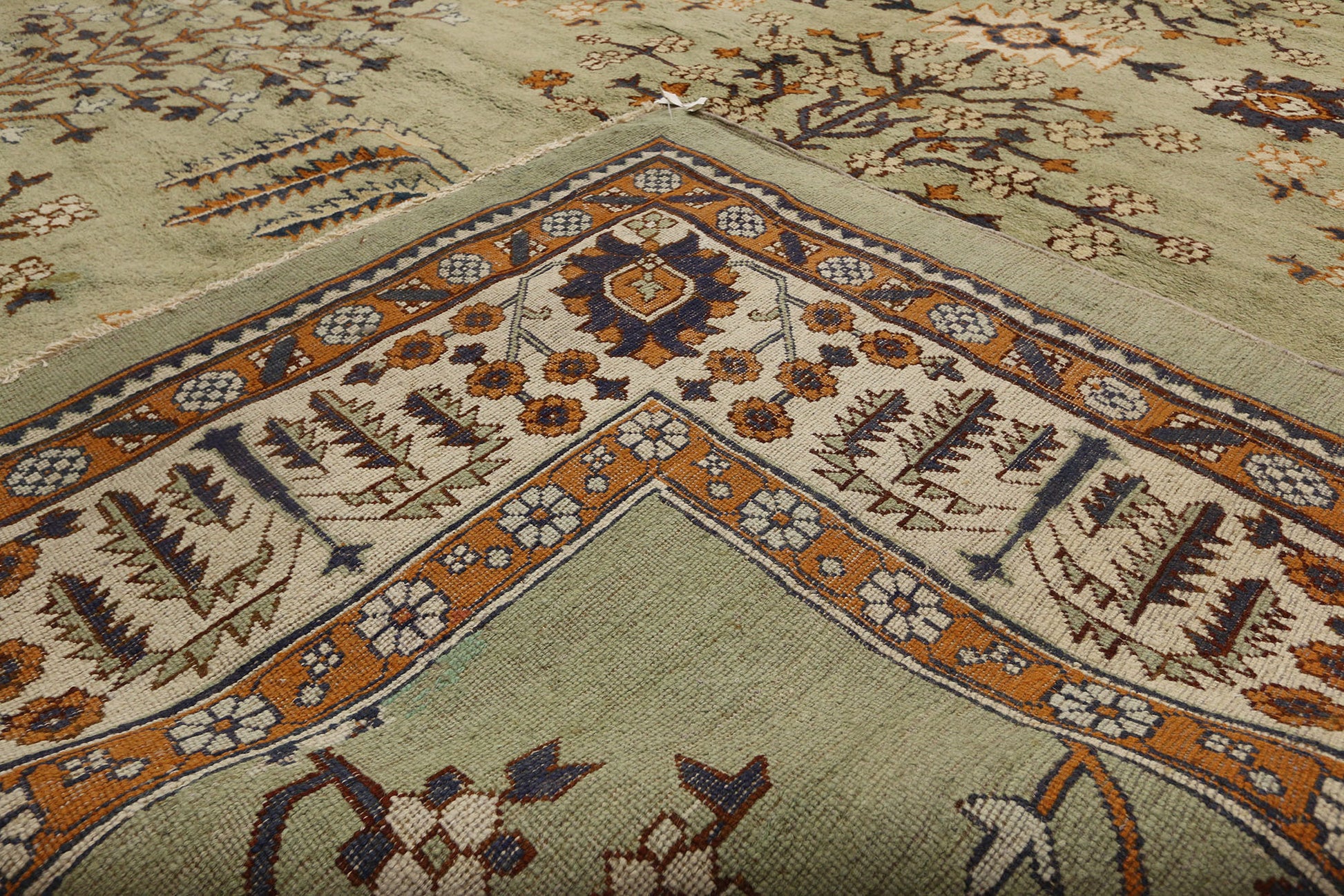 19 x 31 Antique Indian Agra Rug 72173