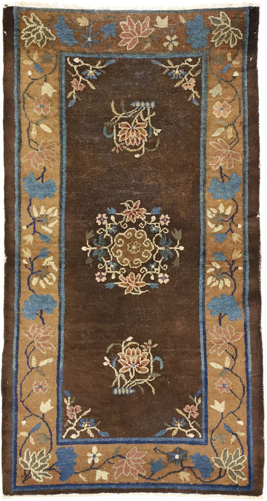 3 x 6 Antique Chinese Peking Rug 72234