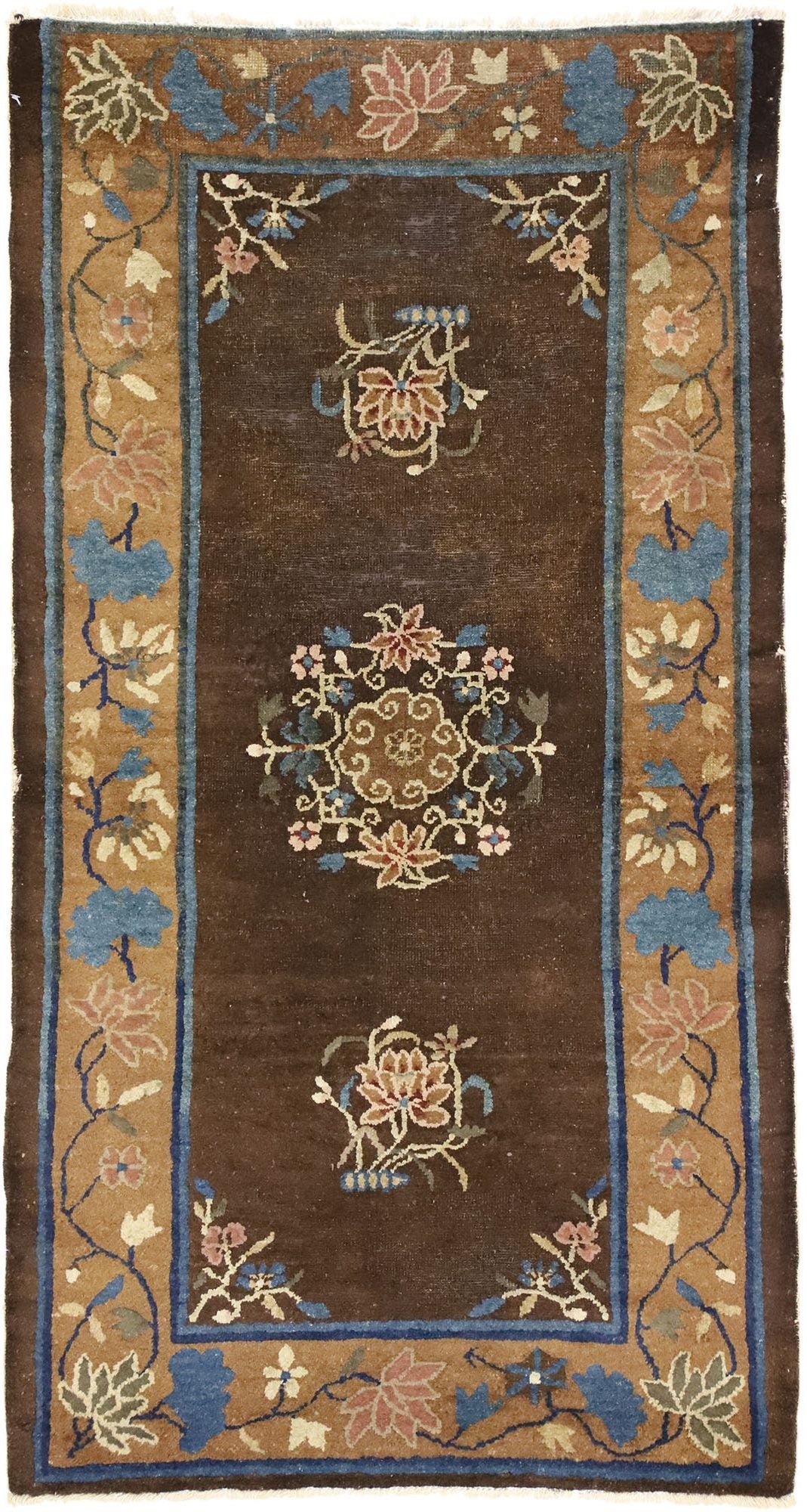 3 x 6 Antique Chinese Peking Rug 72234