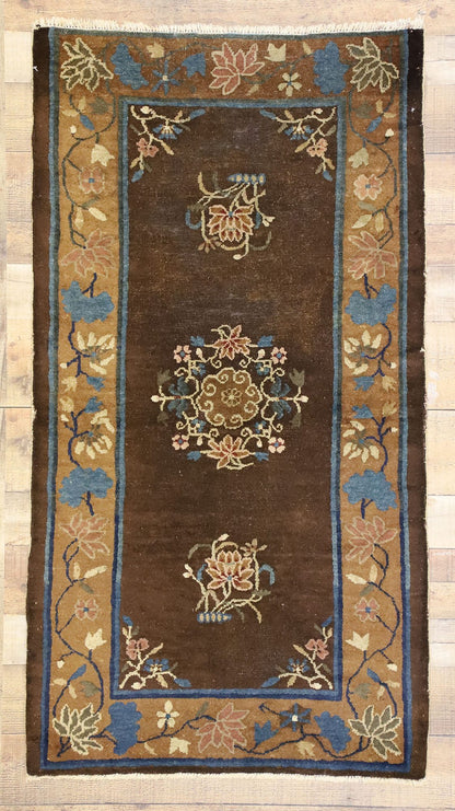 3 x 6 Antique Chinese Peking Rug 72234