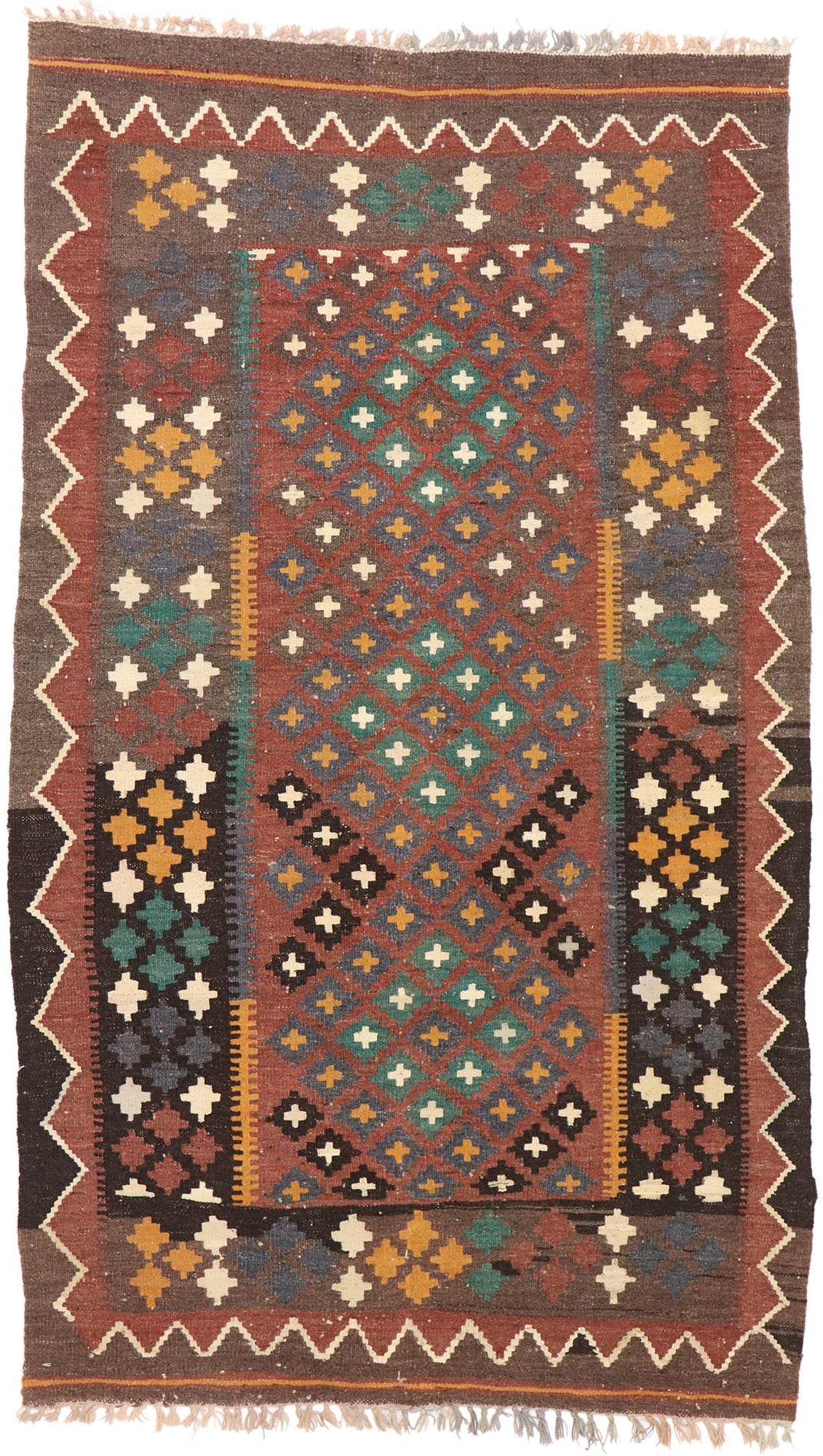 4 x 6 Vintage Afghan Kilim Rug 72250