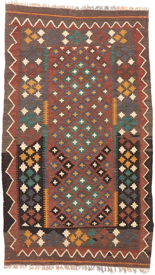 4 x 6 Vintage Afghan Kilim Rug 72250