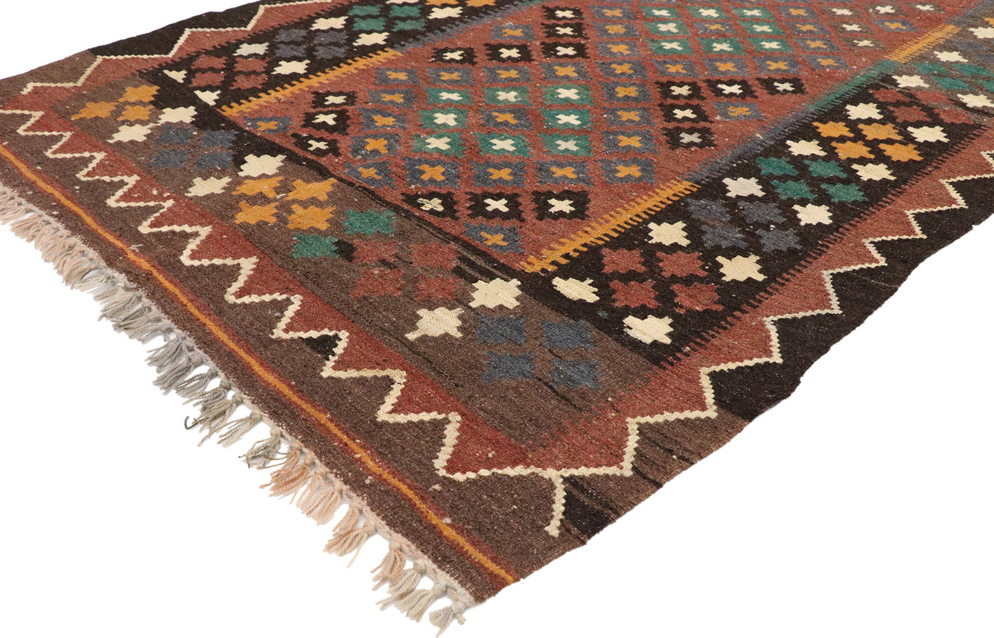 4 x 6 Vintage Afghan Kilim Rug 72250