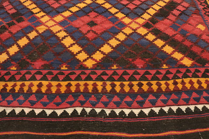 7 x 9 Vintage Maimana Kilim Rug 72255