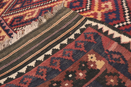 9 x 14 Vintage Afghan Kilim Rug 72260