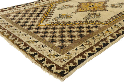 3 x 6 Vintage Turkish Oushak Rug 72261