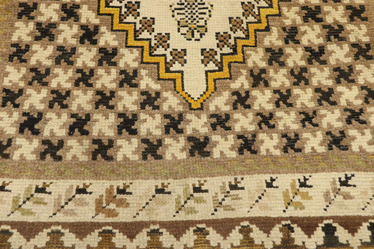 3 x 6 Vintage Turkish Oushak Rug 72261