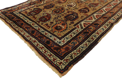 4 x 11 Antique Persian Kurdish Rug 77290