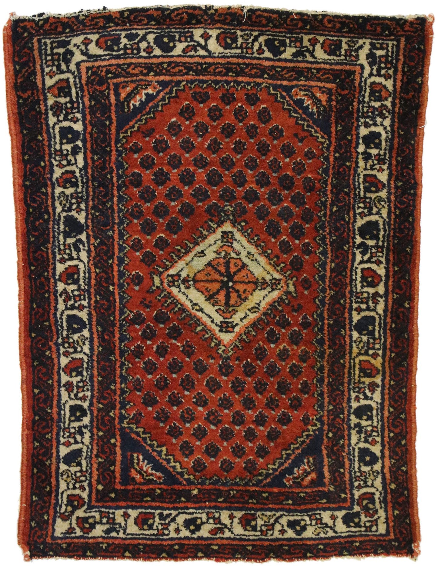 2 x 3 Antique Persian Hamadan Rug 72336