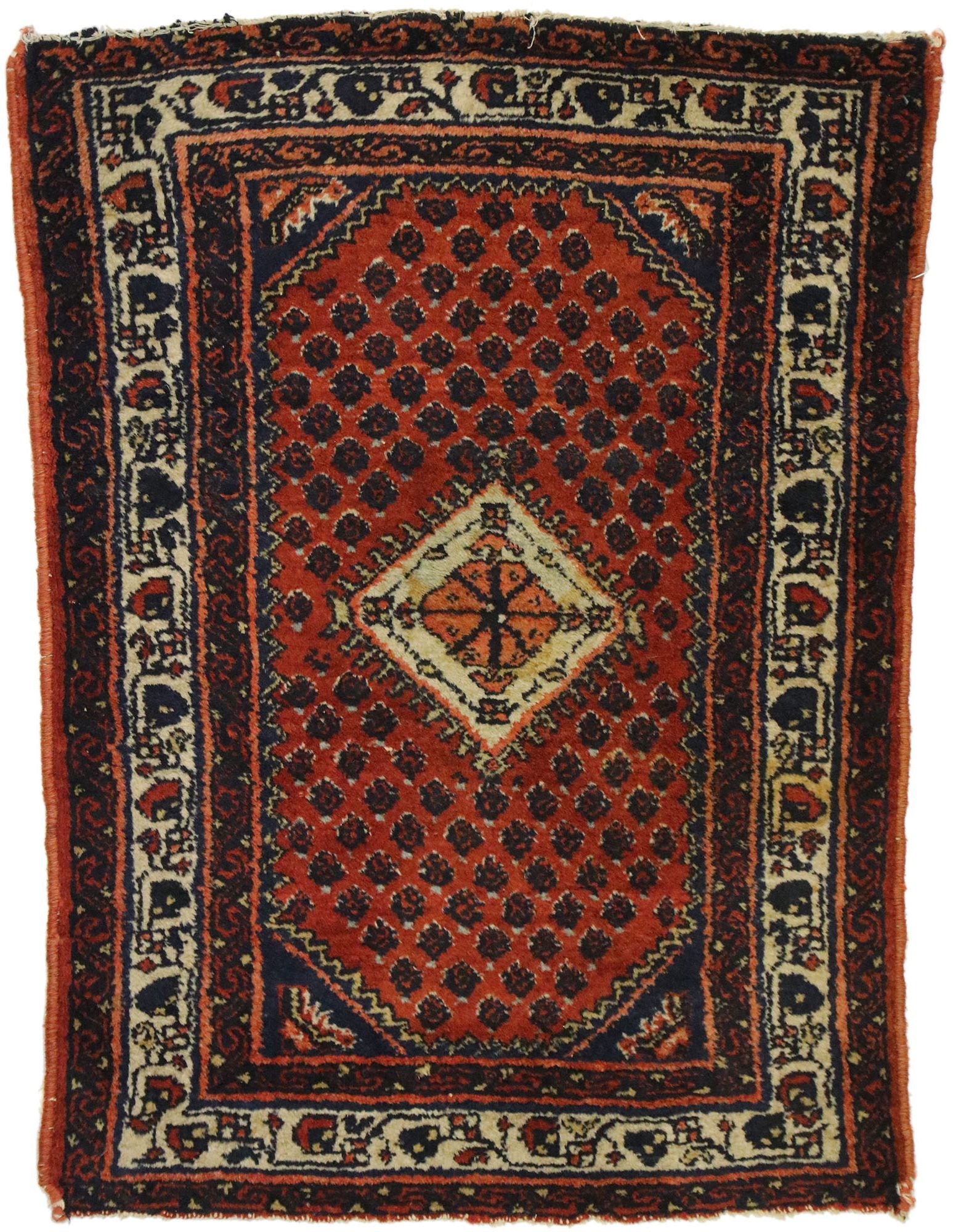 2 x 3 Antique Persian Hamadan Rug 72336