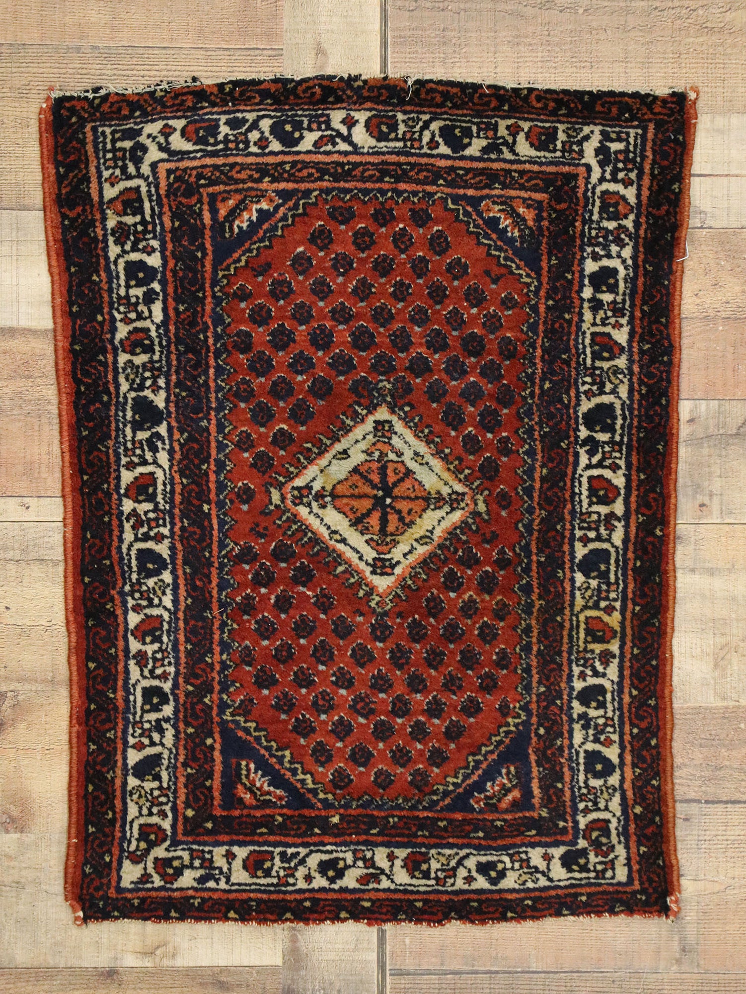 2 x 3 Antique Persian Hamadan Rug 72336
