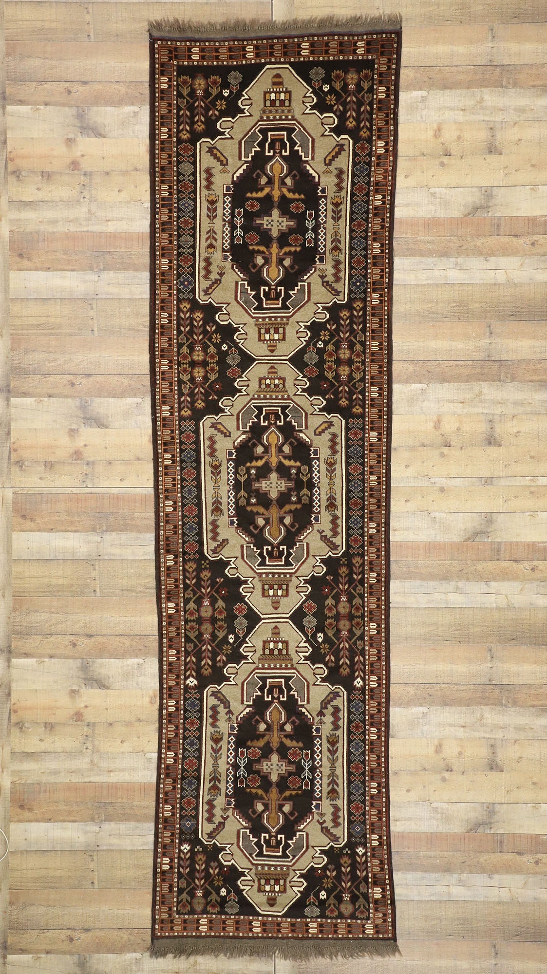 3 x 13 Vintage Afghan Runner 72353