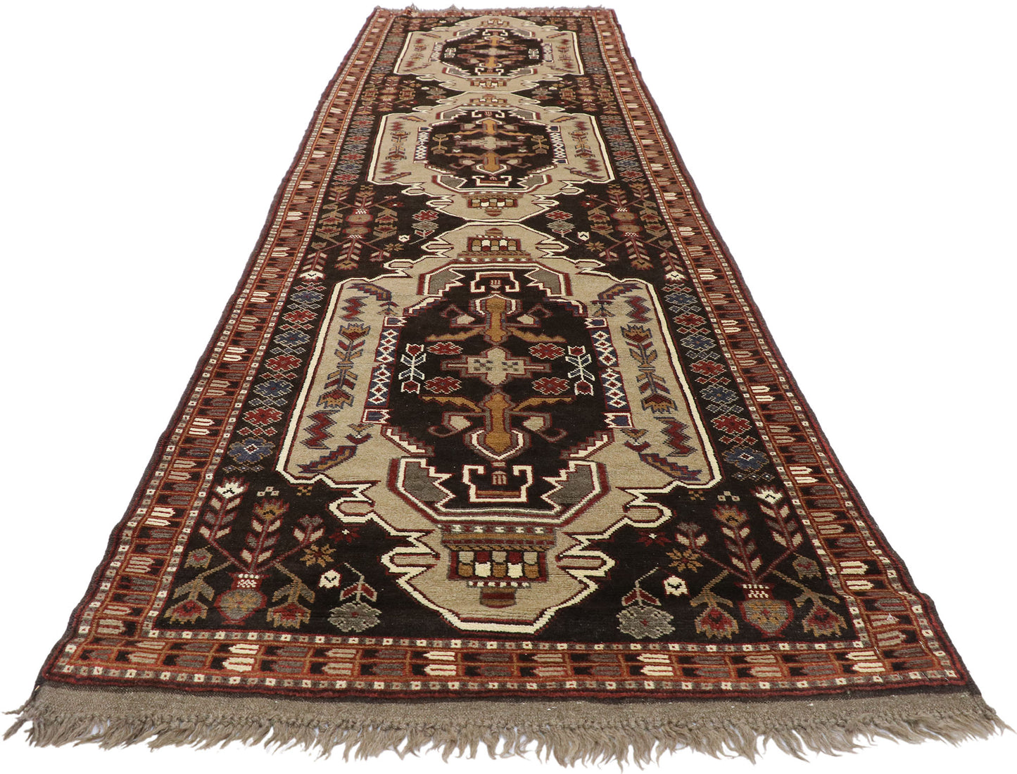 3 x 13 Vintage Afghan Runner 72353