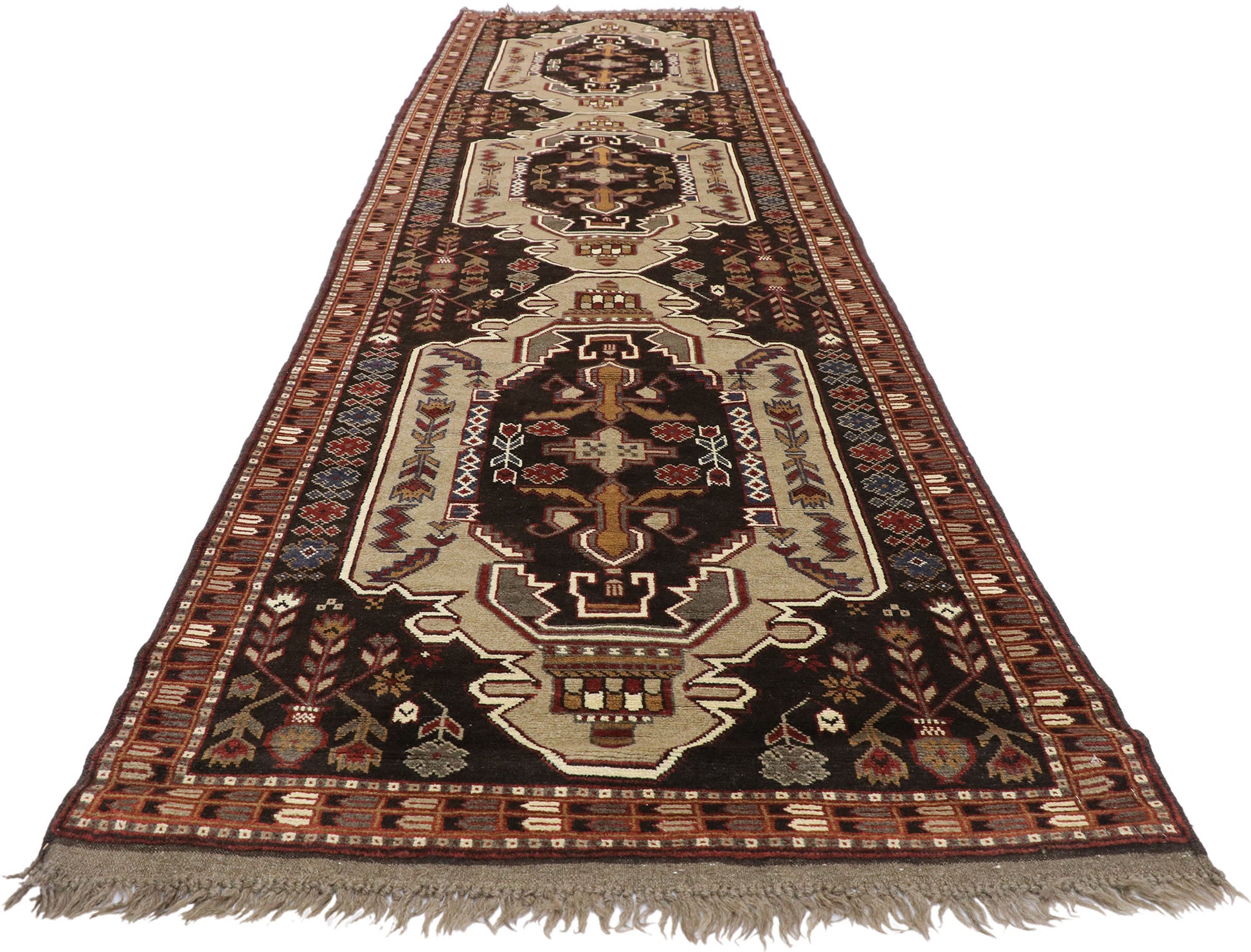 3 x 13 Vintage Afghan Runner 72353