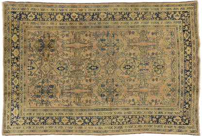 7 x 10 Vintage Persian Mahal Rug 72362