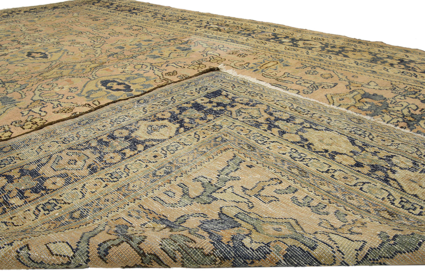 7 x 10 Vintage Persian Mahal Rug 72362