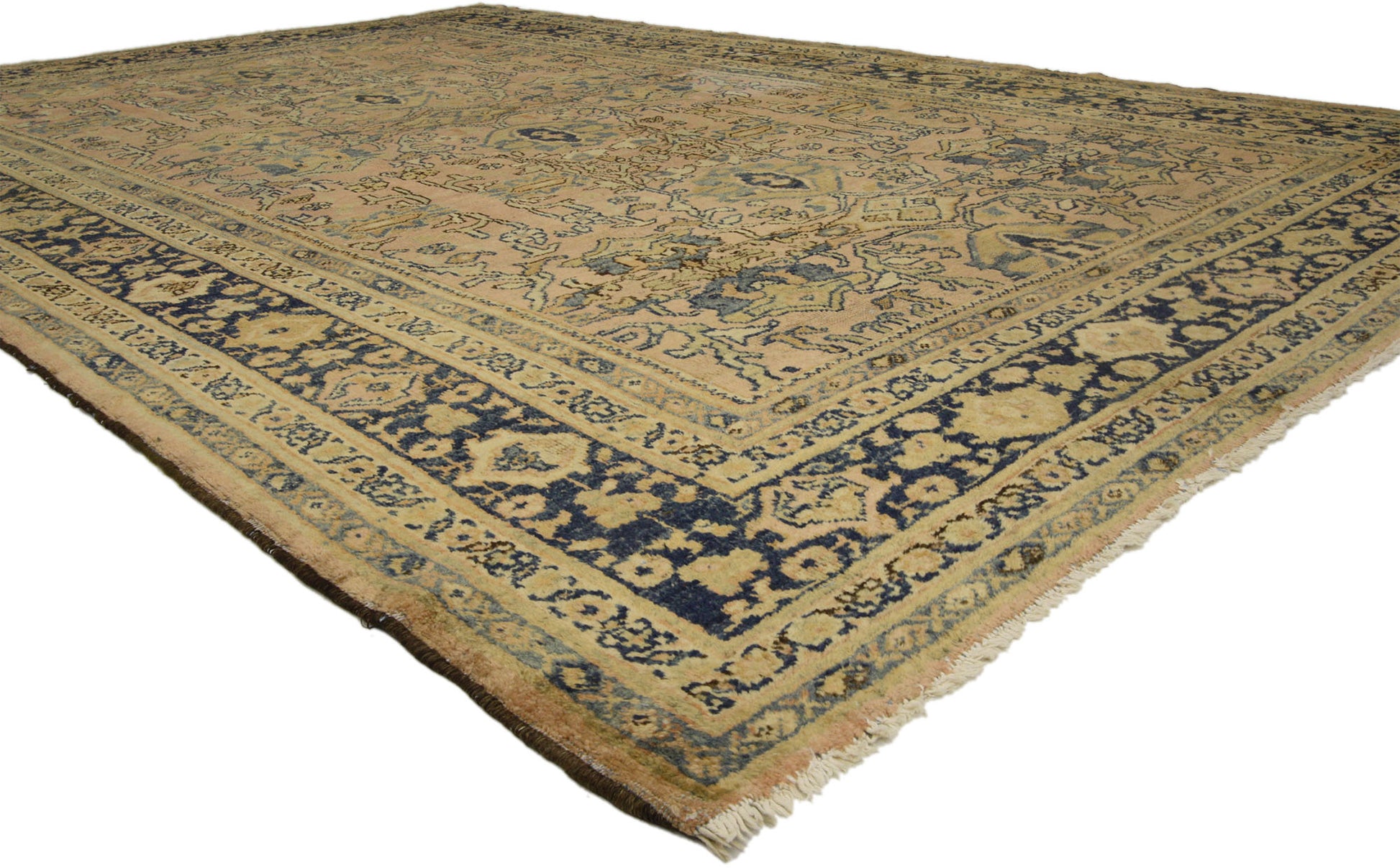 7 x 10 Vintage Persian Mahal Rug 72362