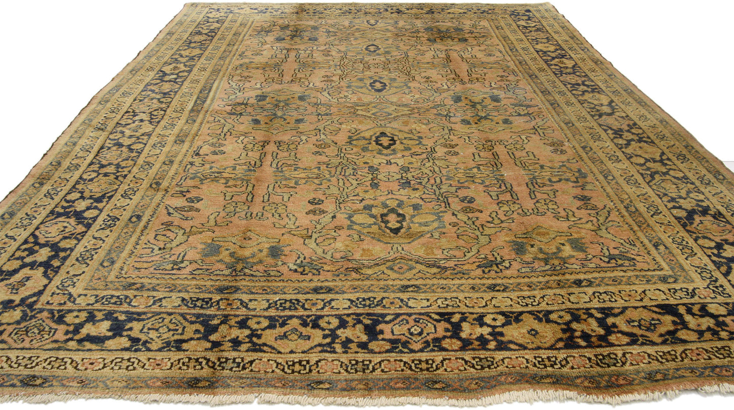 7 x 10 Vintage Persian Mahal Rug 72362