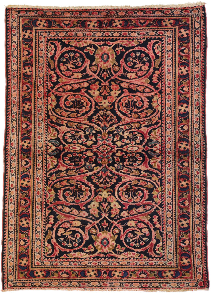 3 x 5 Antique Persian Lilihan Rug 72381
