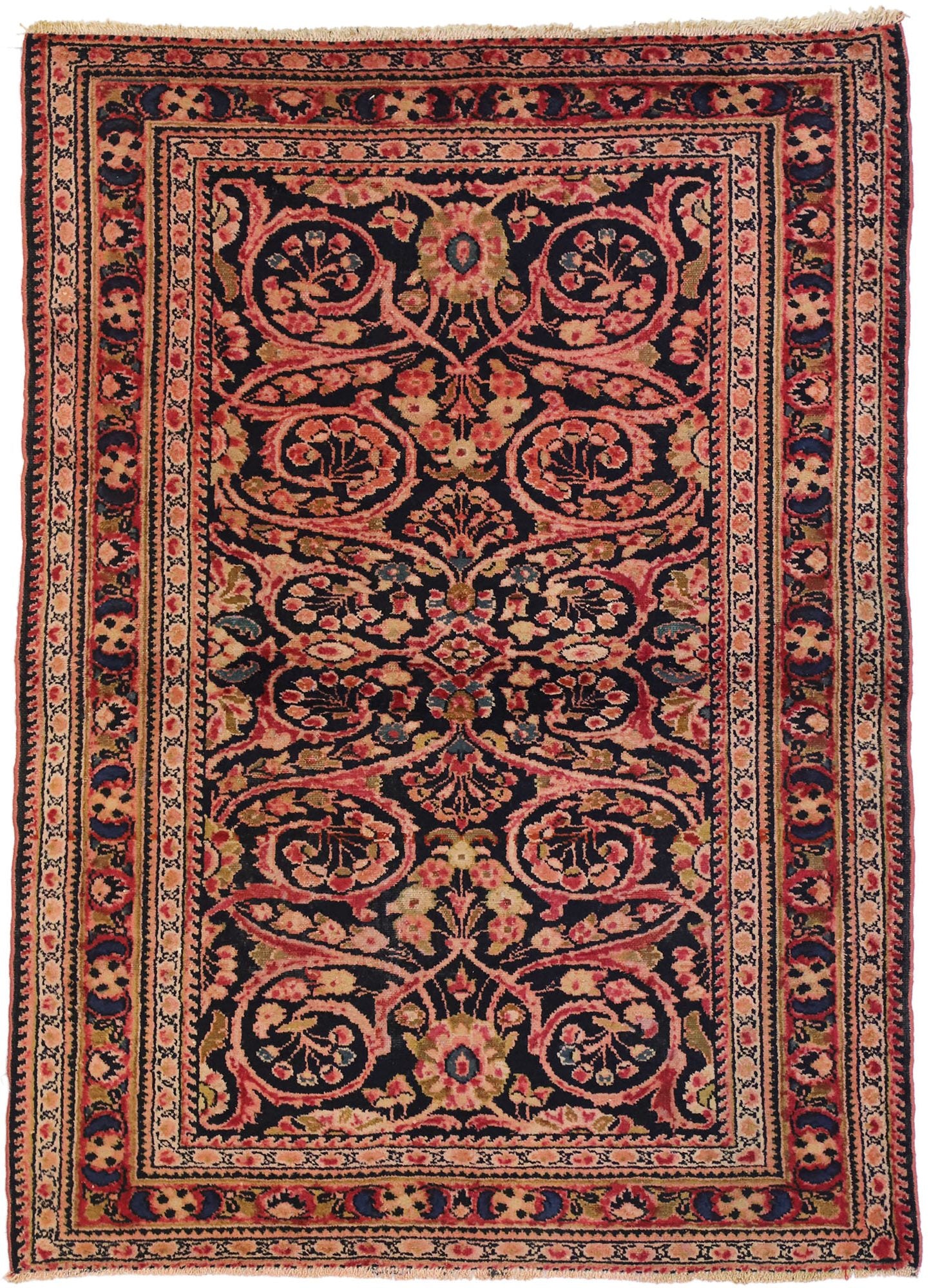 3 x 5 Antique Persian Lilihan Rug 72381