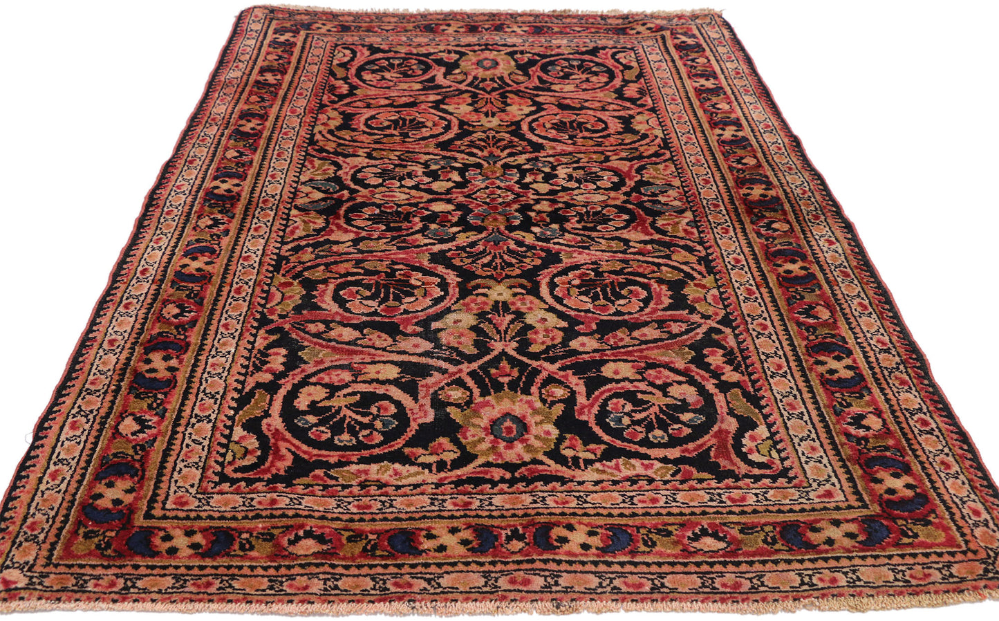 3 x 5 Antique Persian Lilihan Rug 72381