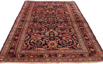 3 x 5 Antique Persian Lilihan Rug 72381