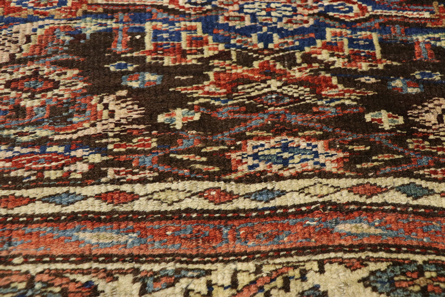 4 x 12 Antique Persian Bijar Rug 72392