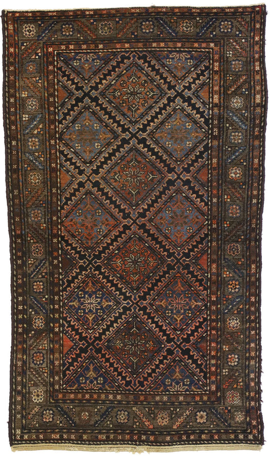 4 x 6 Antique Persian Hamadan Rug 72457