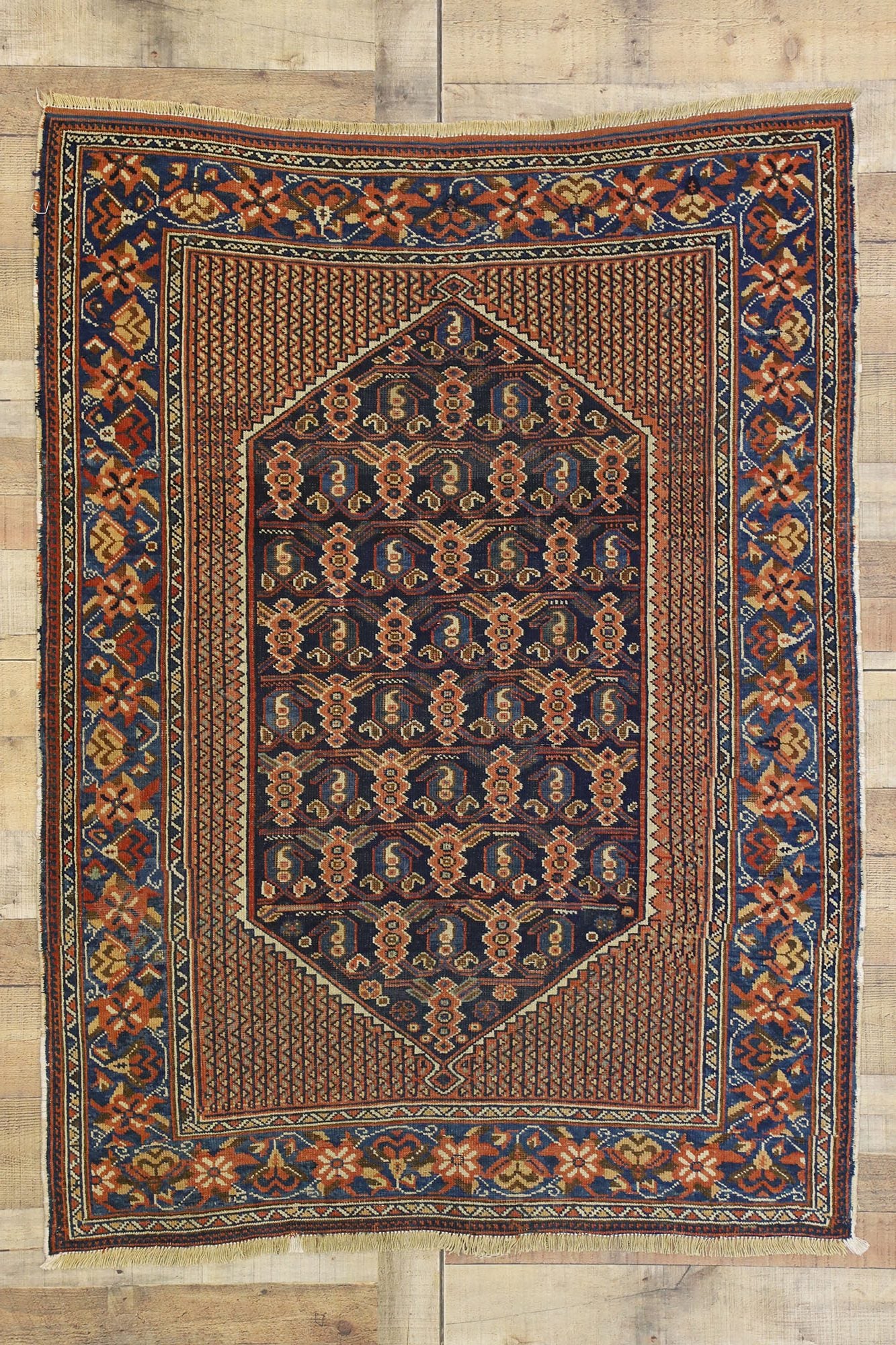 4 x 5 Antique Persian Afshar Rug 72462