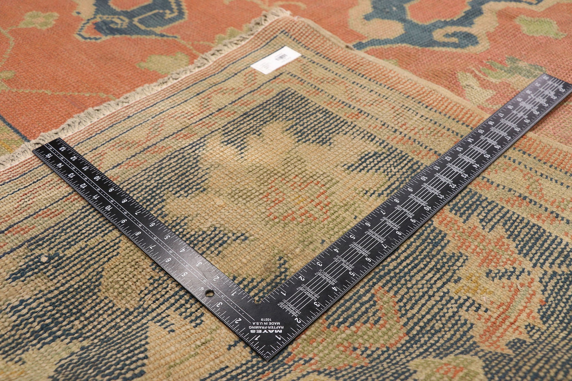 10 x 14 Antique Turkish Oushak Rug 72469
