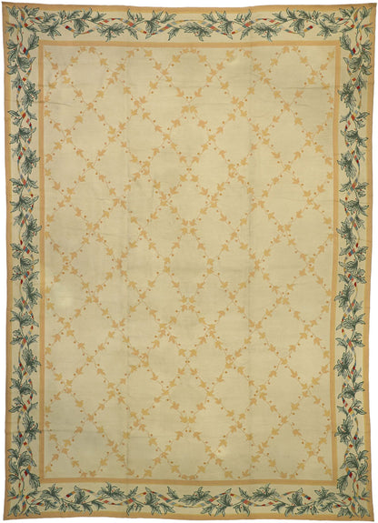 11 x 15 Vintage Spanish Needlepoint Rug 72494