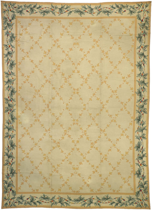 11 x 15 Vintage Spanish Needlepoint Rug 72494