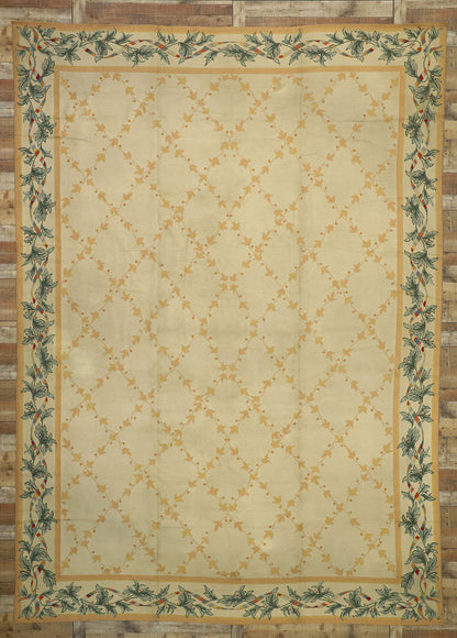 11 x 15 Vintage Spanish Needlepoint Rug 72494