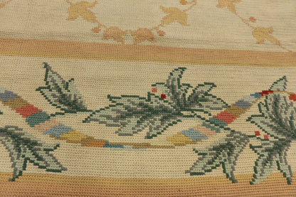 11 x 15 Vintage Spanish Needlepoint Rug 72494