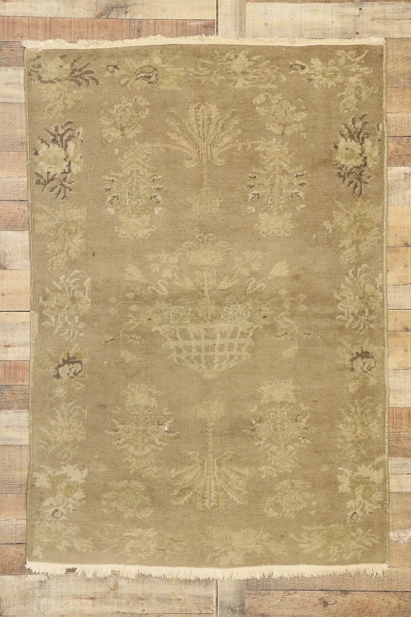 4 x 6 Vintage Turkish Rug 72506