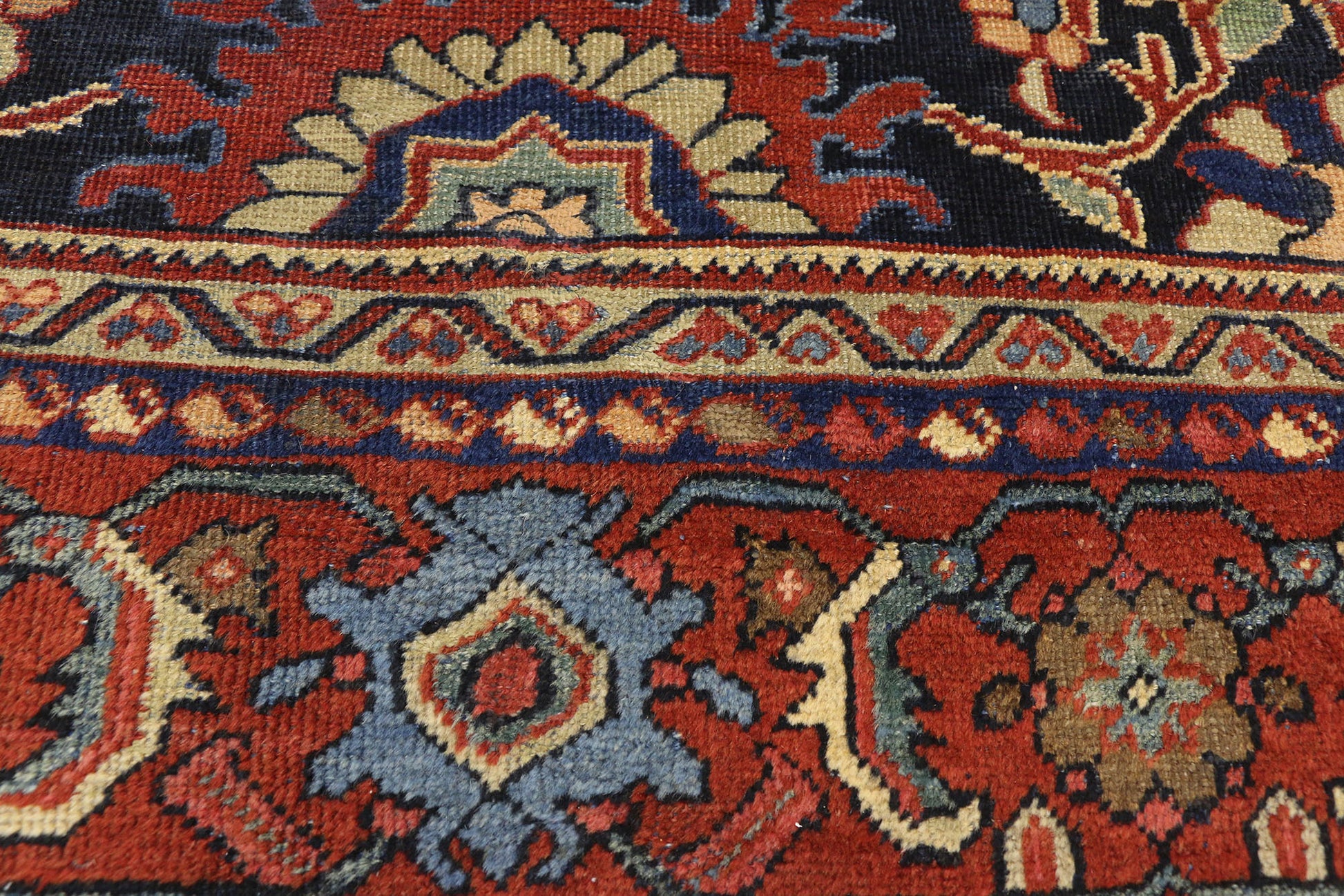 8 x 12 Antique Persian Mahal Rug 72546