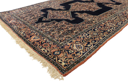 4 x 7 Antique Persian Senneh Rug 72547