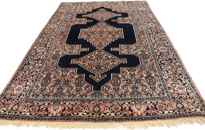 4 x 7 Antique Persian Senneh Rug 72547