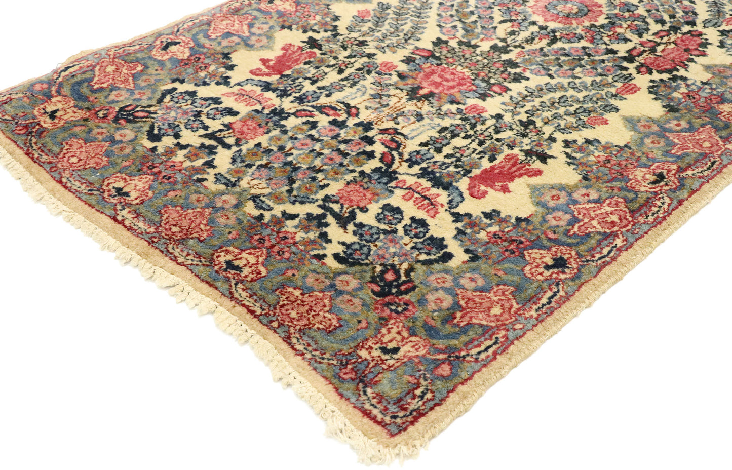 2 x 4 Antique Persian Kerman Rug 72549