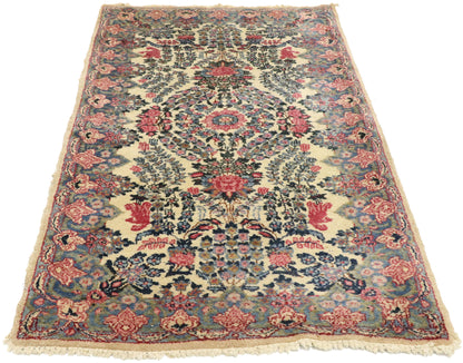 2 x 4 Antique Persian Kerman Rug 72549