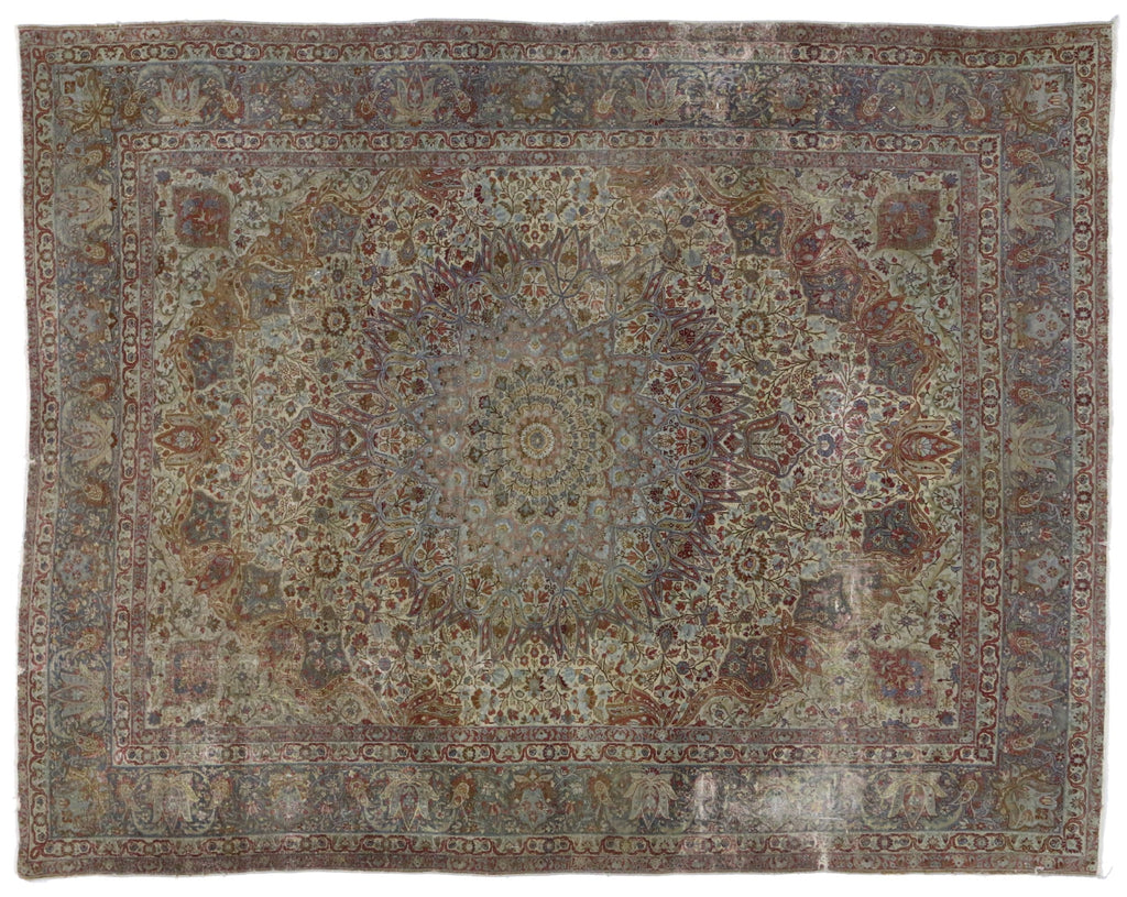 9 x 11 Antique Kerman Rug 72562