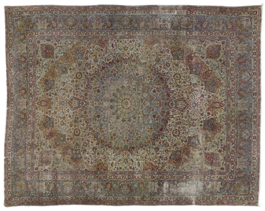 9 x 11 Antique Kerman Rug 72562