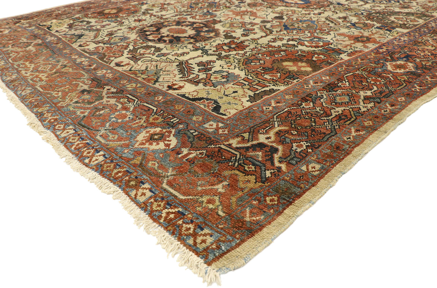 8 x 12 Antique Persian Mahal Rug 72575