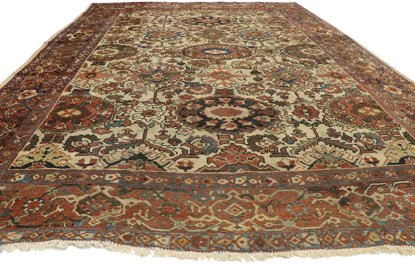 8 x 12 Antique Persian Mahal Rug 72575