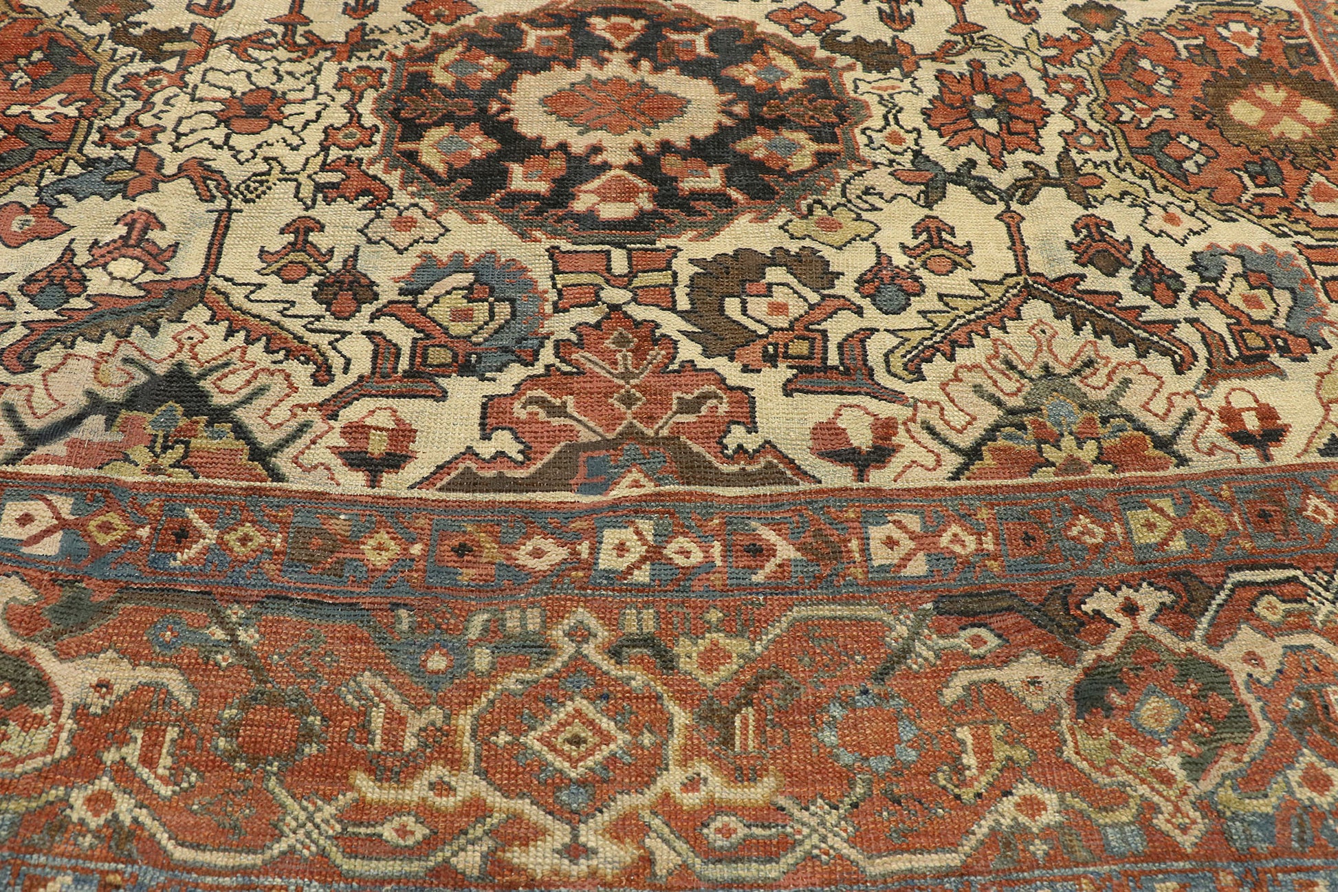 8 x 12 Antique Persian Mahal Rug 72575