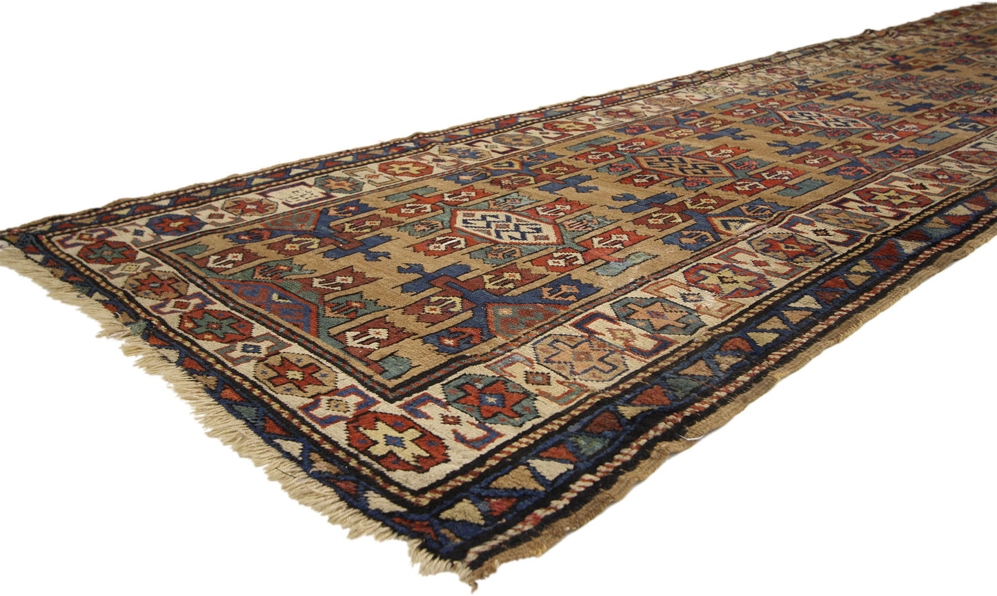3 x 12 Antique Kurdish Runner 72587