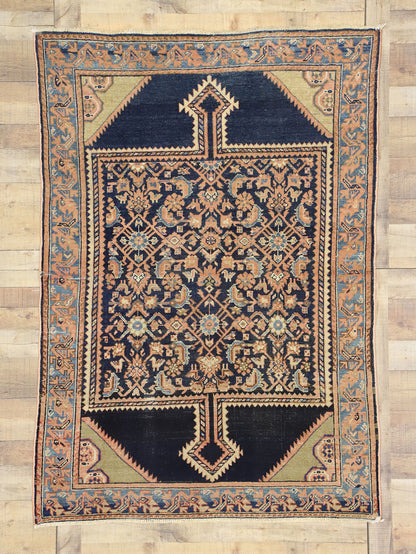 4 x 6 Antique Persian Malayer Rug 72588
