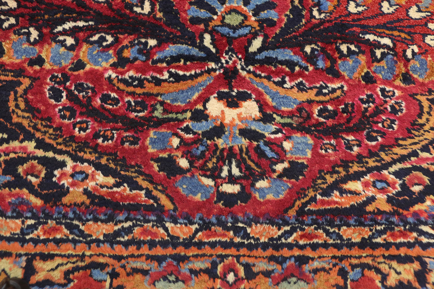 4 x 5 Antique Persian Lilihan Rug 72590