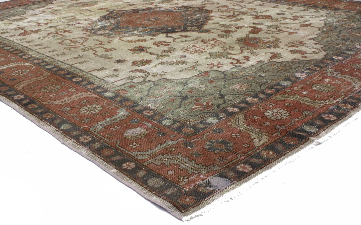 9 x 11 Antique Turkish Sparta Rug 72593